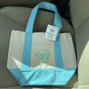 Trader Joes Mini Pastel Tote Bag